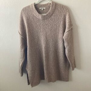 Madewell Cozy Tan Sweater small
